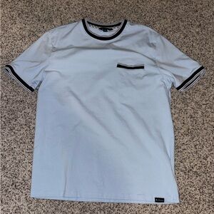 Ben Sherman Light Blue Tee with Black Trim